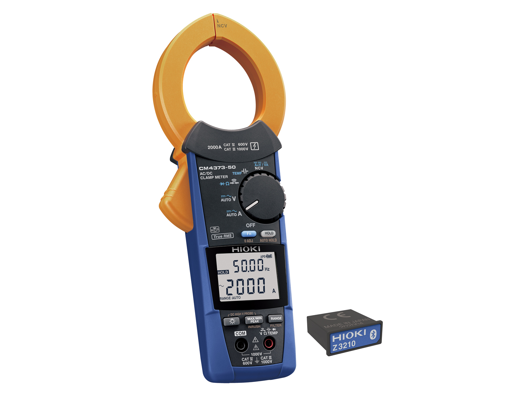 HIOKI CM4373-90 - AC/DC True RMS Clamp Multimeter with 2000 A Current Range