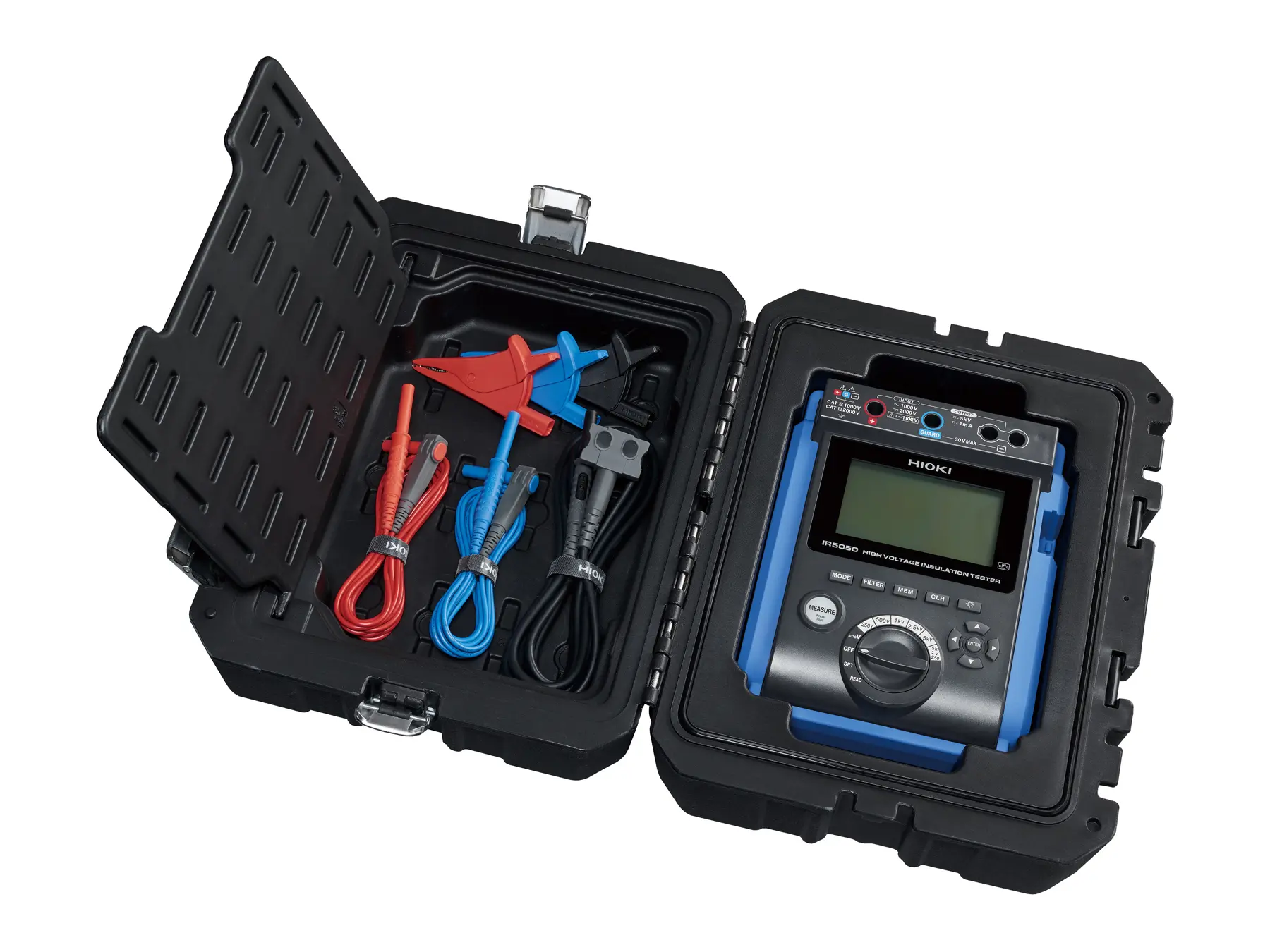 HIOKI IR5050 portable 5 kv high voltage insulation tester with case