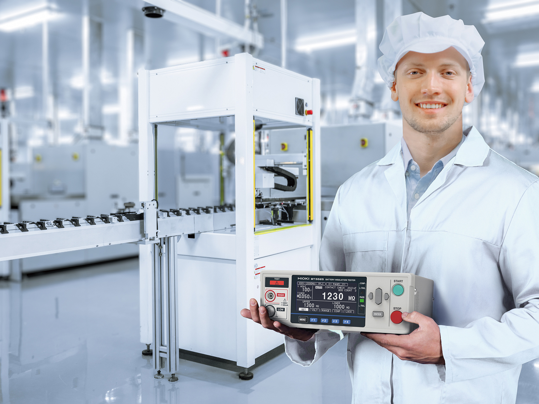 HIOKI BT5525 battery insulation tester use with L2130 L2131 test leads