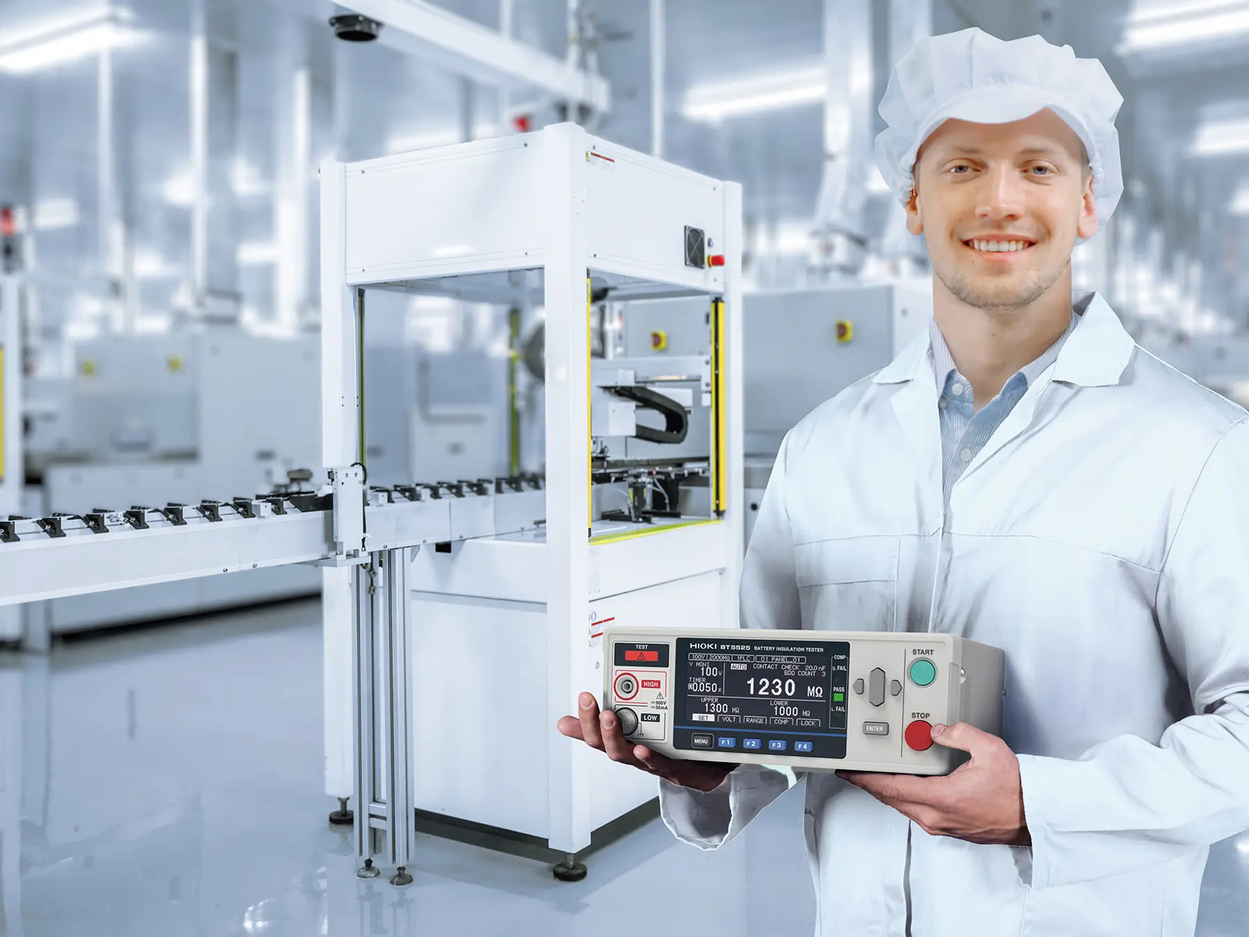 HIOKI BT5525 battery insulation tester use with L2130 L2131 test leads