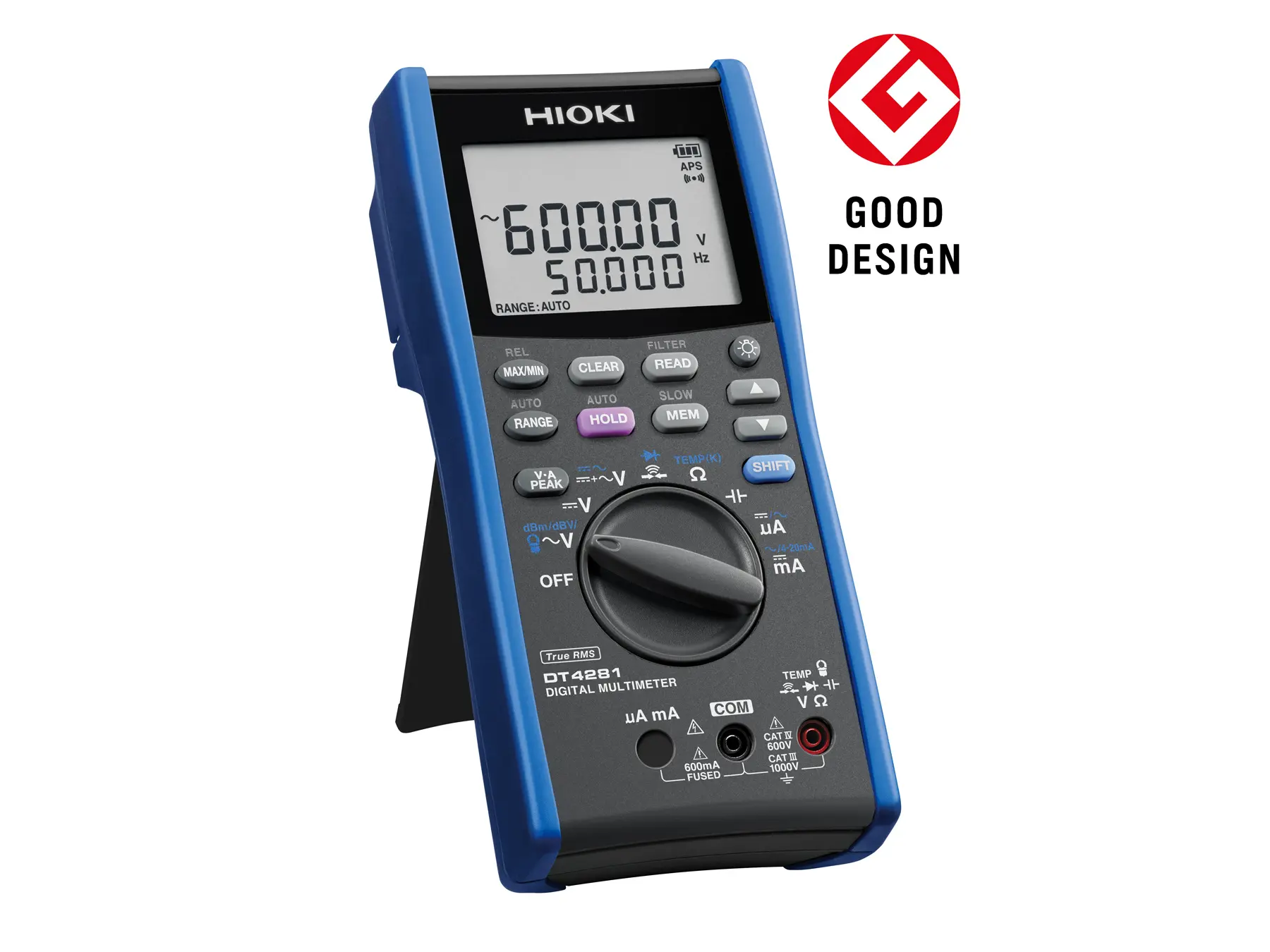 HIOKI DT4281 digital multimeter dc and ac voltage to 1000v good design mark