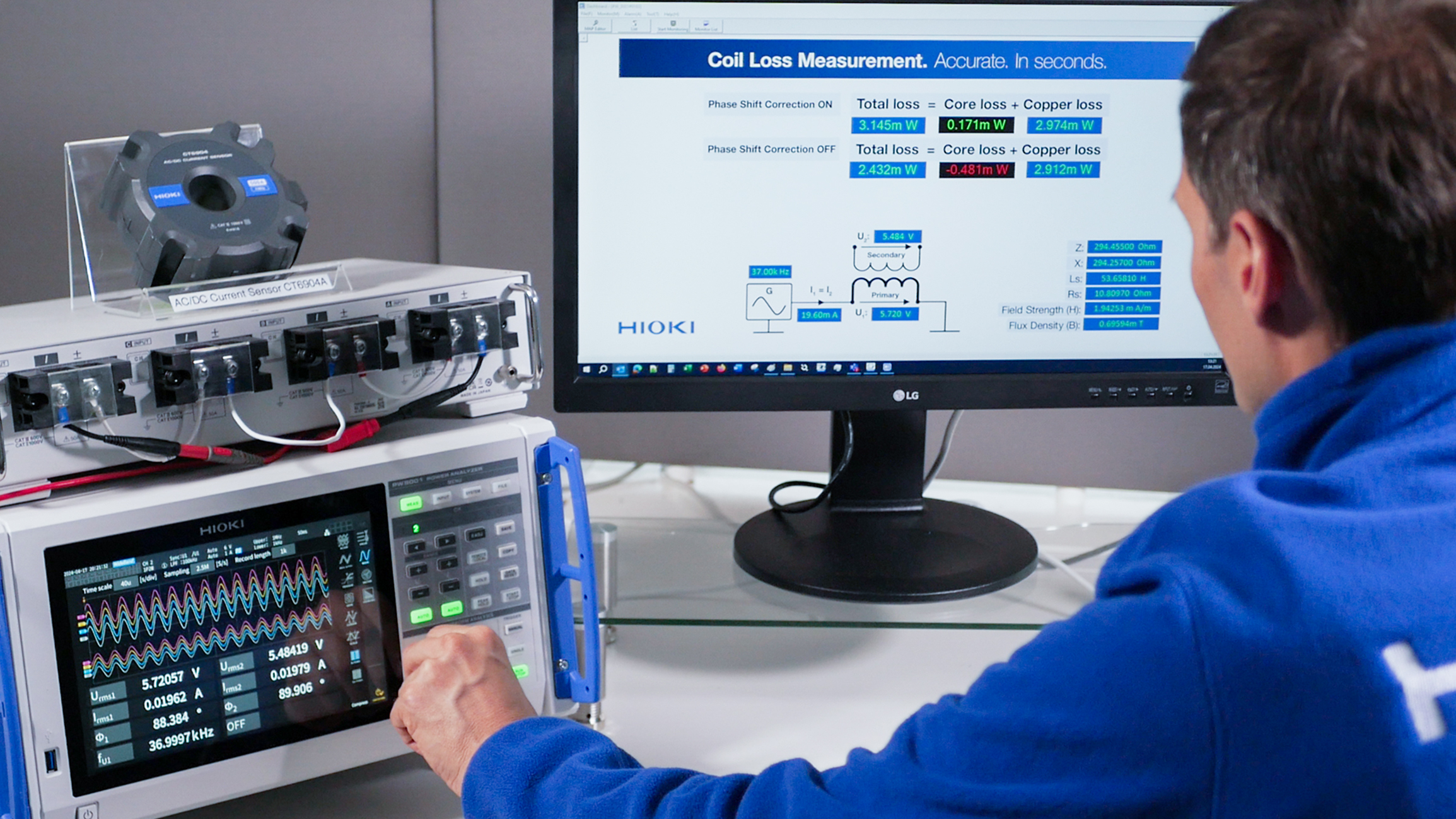 Coil loss measurement. Accurate. In seconds.