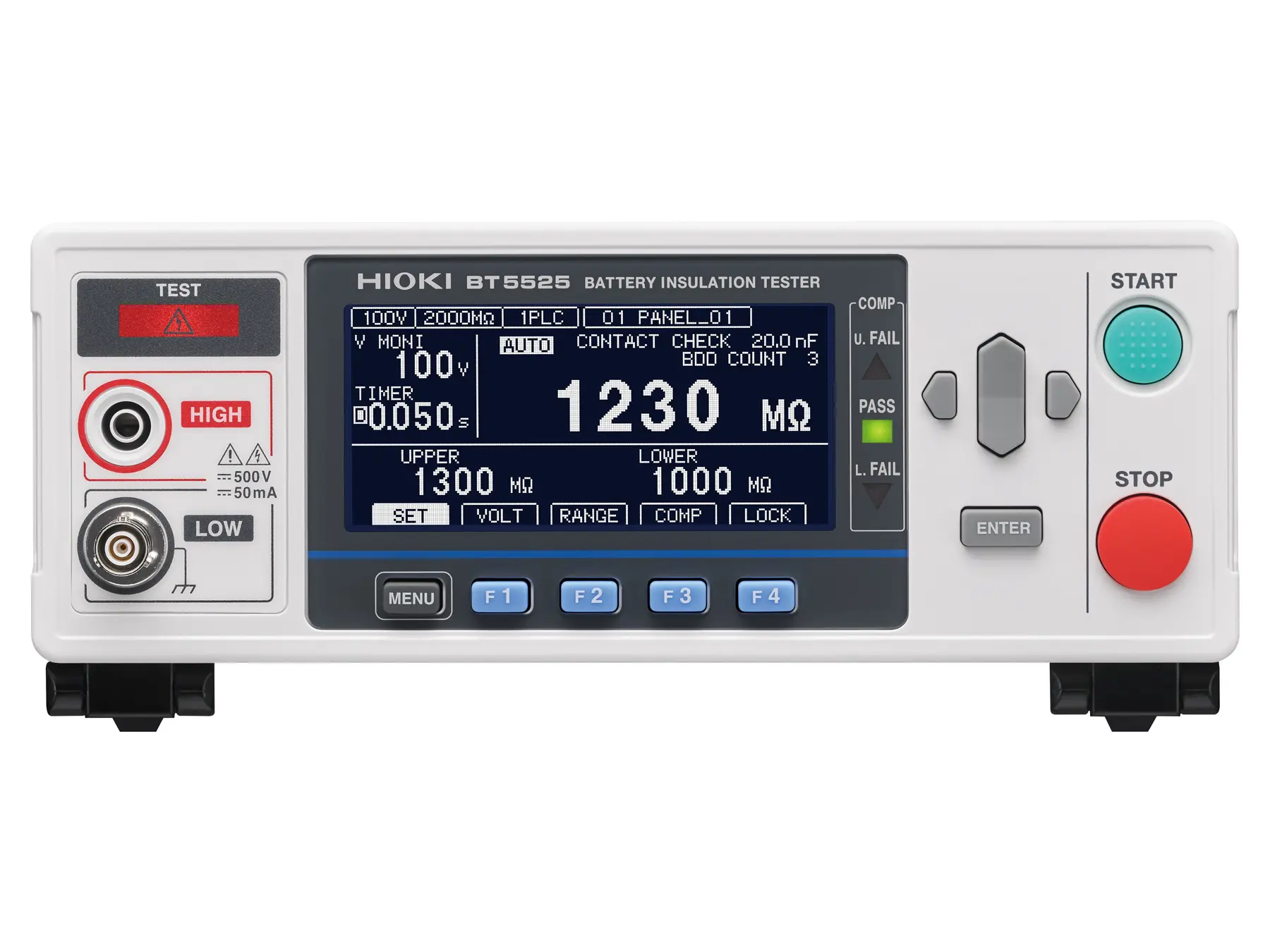 HIOKI BT5525 battery insulation tester usb lan rs 232c ext io interfaces