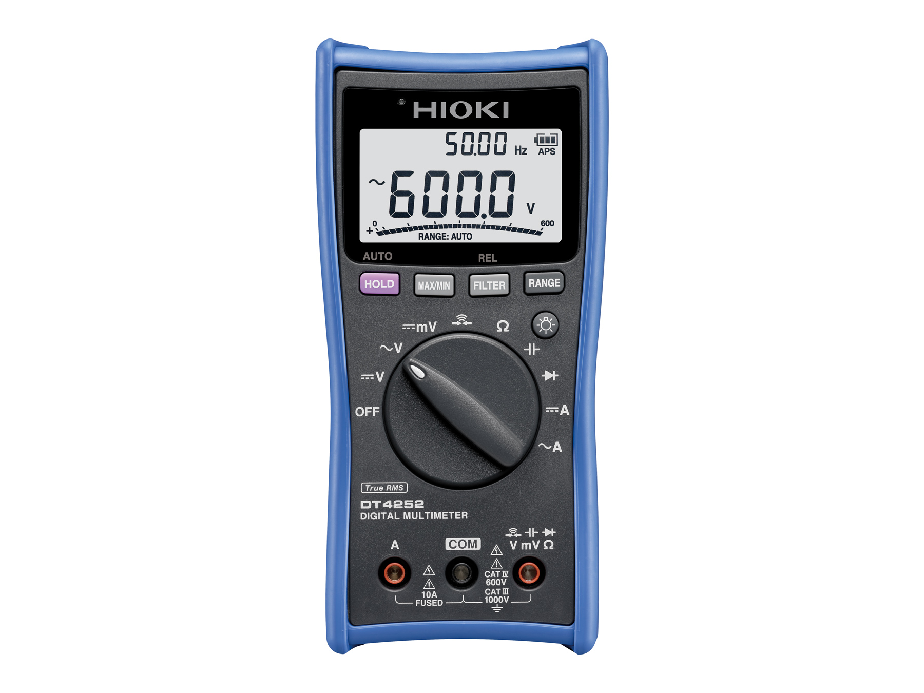 HIOKI DT4252 - Digital Multimeter for Low DC Voltages, Direct AC/DC Current Input