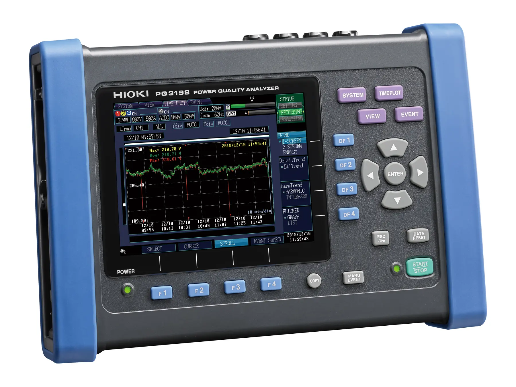 HIOKI PQ3198-92 power quality analyzer kit battery operated