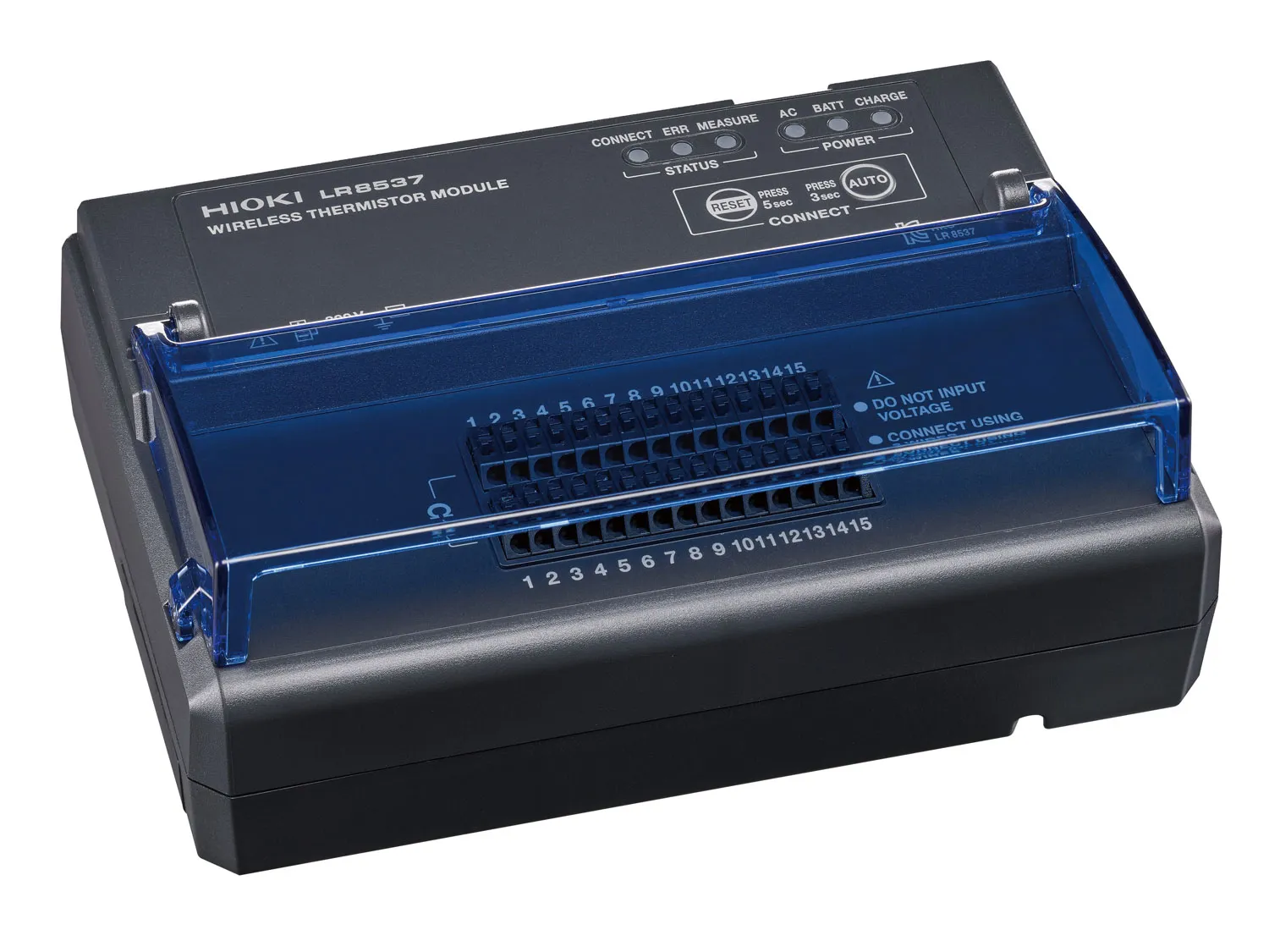 HIOKI LR8537 – Wireless 15-channel logger module for resistance and thermistor measurement, 50 ms