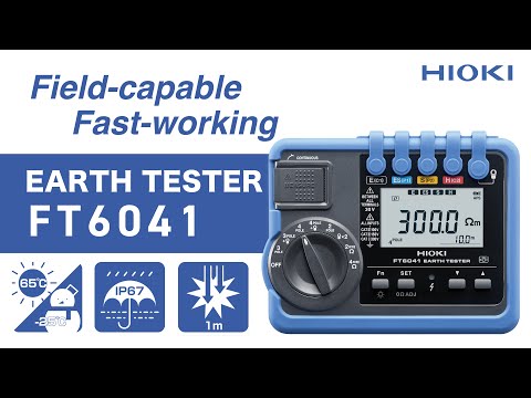 HIOKI FT6041 - Multifunktions-Erdungstester für 4-Pol-Messung und Bodenwiderstand
